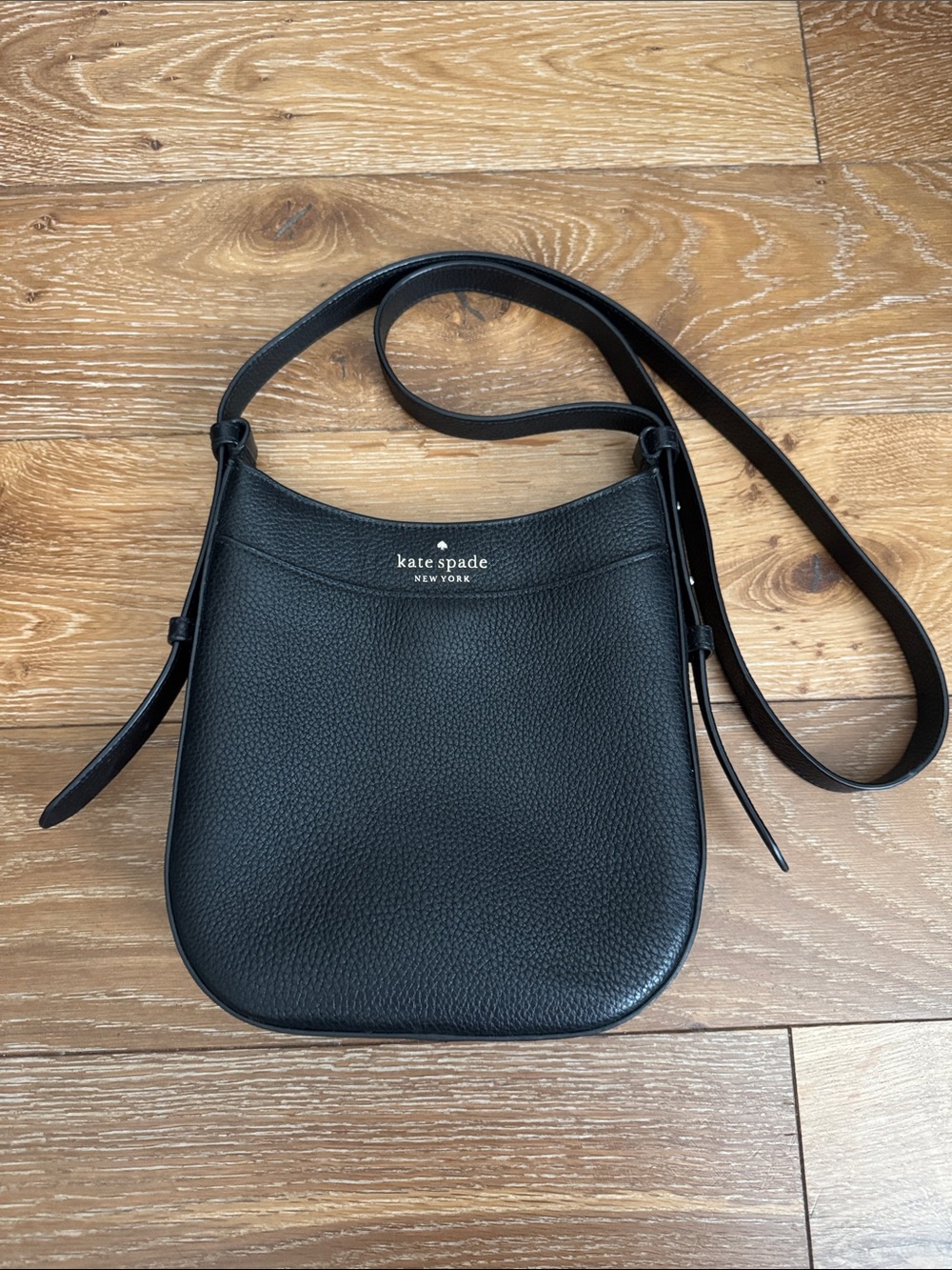 kate spade Black Pebbled Leather Crossbody Bag